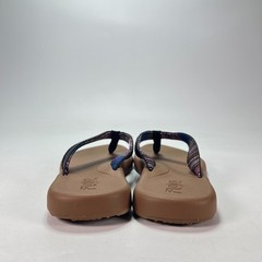 Flojos Black Brown Casual Memory Foam Footbed Flip Flops Sandals Women&rsquo;s Size 9