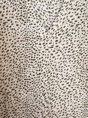 Bloomchic 18-20 Brown Tan Leopard Print V Neck Ruffle Sleeve Blouse Top Flowy