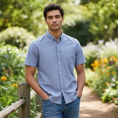 GAP Standard Fit Men&rsquo;s Large Button Down Shirt Classic Casual Cotton Top