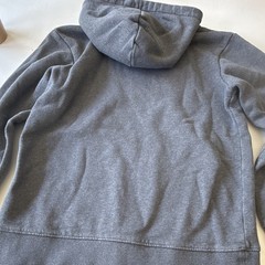 Jordan Gray Fleece Pullover Hoodie Youth L Jumpman Logo Cotton Blend Hooded