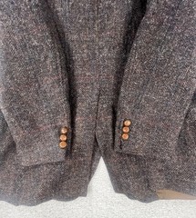 Levi&rsquo;s Wool Blazer Mens 40R Tailored Classics Tweed Herringbone Brown 70s VTG
