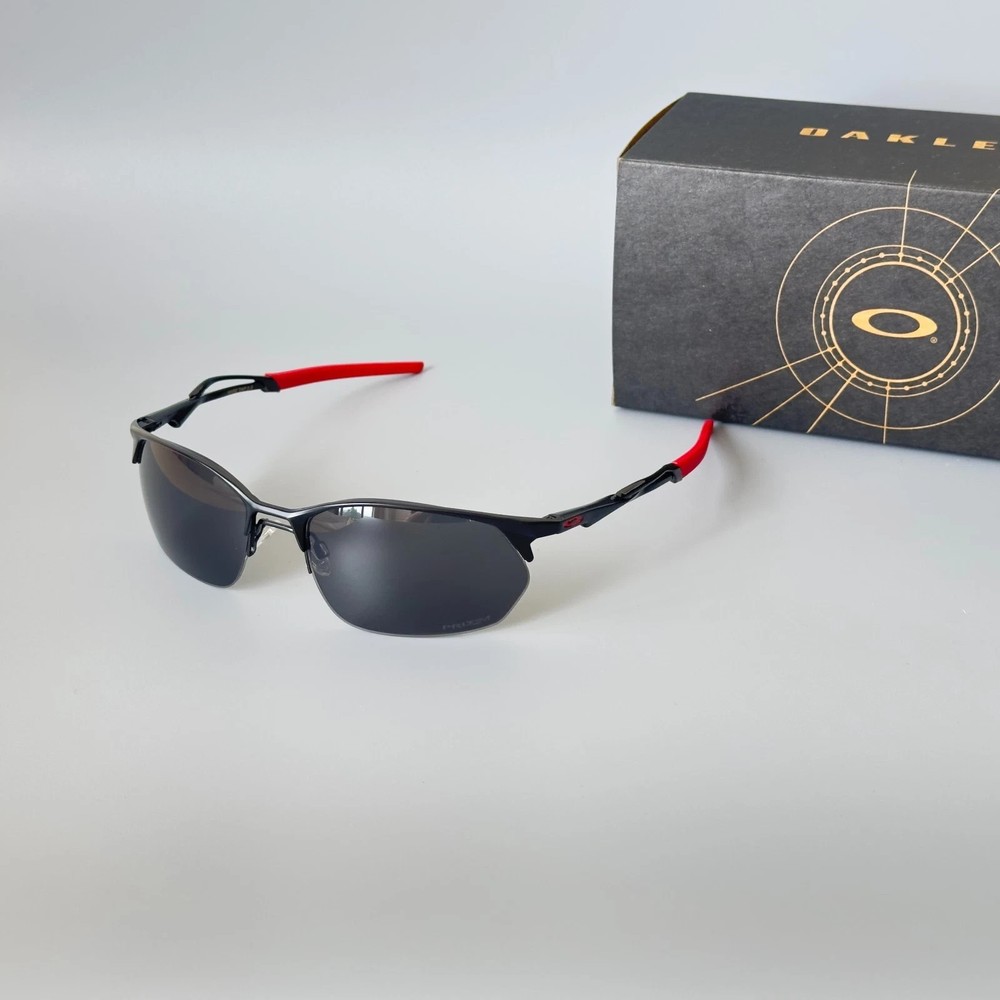 Oakley Wire Tap 2.0 OO4145 Polarized Sunglasses Black Frame Black Lens