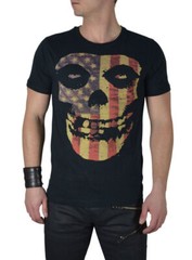 IRON FIST MISFIT FLAG SKULL T SHIRT OFFICIAL ITEM