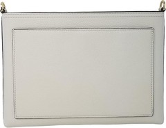 NEW $300 Tory BURCH Blake Swingpack Crossbody Top-Zip Bag Pebble Leather Ivory