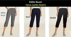 Eddie Bauer Women&rsquo;s Tech Capri Nylon Outdoors Hiking Sport Pants