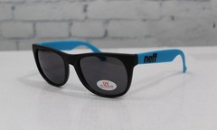 Neff Basic UV Sunglasses Black and Blue Grey Lens New