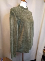 Alfred Dunner Womens XL Acrylic Sweater NWOT Olive Green Measurements inc. below