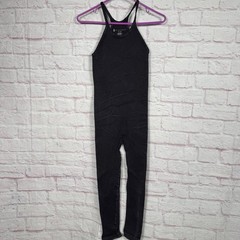 FP Movement M/L Black Ribbed Jumpsuit