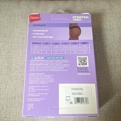 Hanes ComfortFlex Fit Seamless Stretch Tagless Thong Panties 6-Pack S Multi