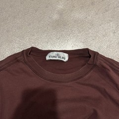 Stone Island Men&rsquo;s Long Sleeve Shirt Size L Maroon Heavy Cotton