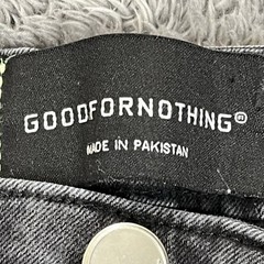 Good For Nothing Jeans Shorts Mens XS 28 (28×7) Distressed Black Stretch Denim