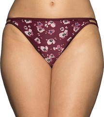 4 pack VANITY FAIR String Bikini ILLUMINATION 18108 mixed prints PANTY – 8 / XL