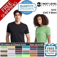 🔥 Next Level Men Cvc T-shirt Fabric Laundered Ring-spun Blend Up To 6XL 6210a