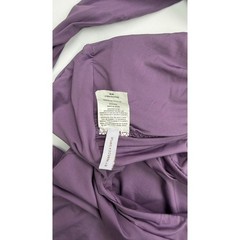 Becca by Rebecca Virtue Womens Purple Knotted Cutout One Piece Swimsuit Tie Back