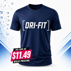 Wholesale Custom Dri Fit Shirts Bulk Team Performance Tee LOT Team Business