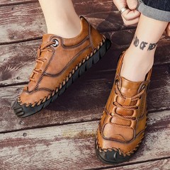 Handmade Working Comfortable Men Genuine Leather Dress Shoes Casual Shoes